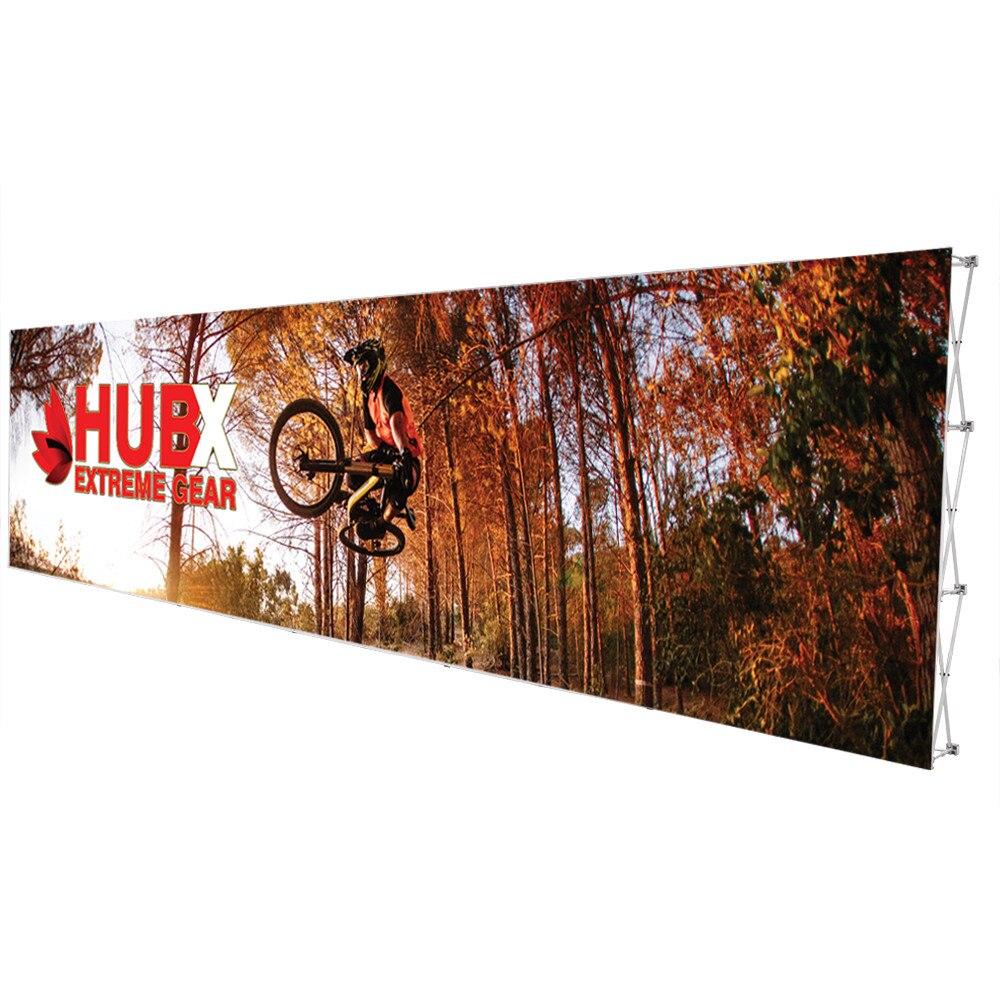 30 x 7.5 ft. RPL Fabric Pop Up Display Straight — Graphic Package / No Endcaps